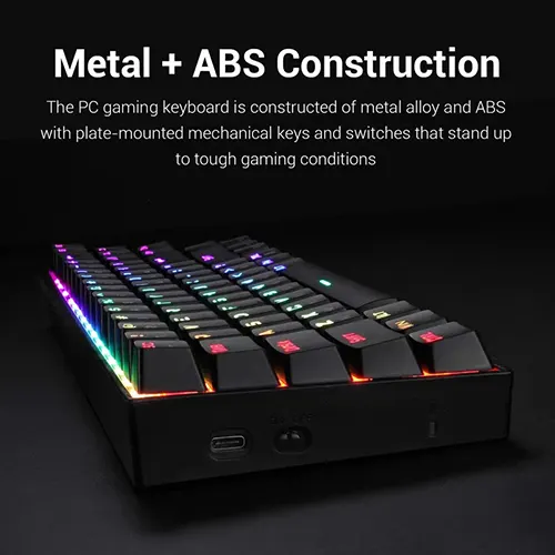Redragon Deimos K599 TKL Wireless Mechanical RGB Gaming Keyboard With Outemu Red Switch