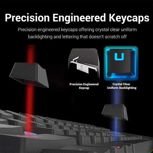 Redragon Deimos K599 TKL Wireless Mechanical RGB Gaming Keyboard With Outemu Red Switch