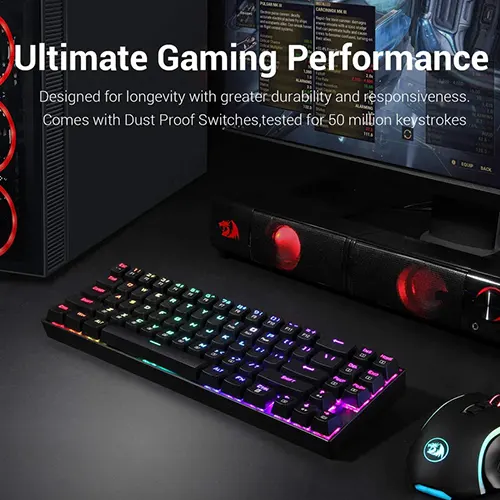 Redragon Deimos K599 TKL Wireless Mechanical RGB Gaming Keyboard With Outemu Red Switch