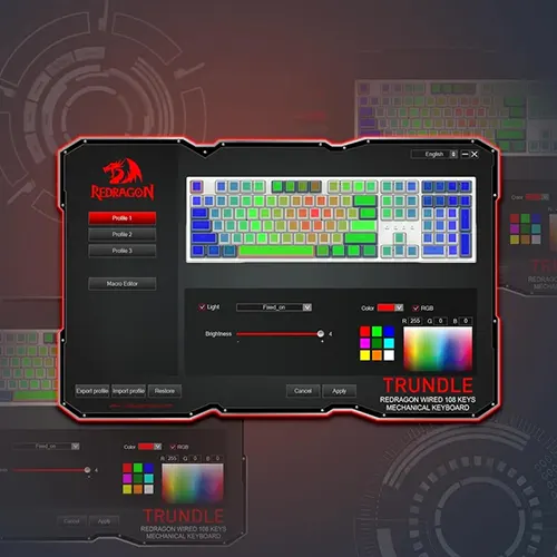 Redragon Trundle K668 Multi Colour Mechanical RGB Gaming Keyboard With Red Switch