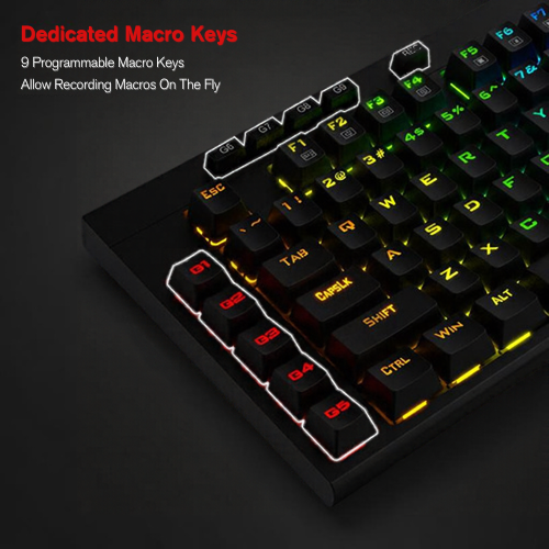 Redragon Vishnu K596 Pro RGB TKL Tri-Mode Keyboard with Red Mechanical Switches