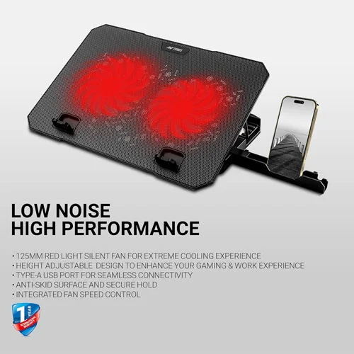 ANT Esports NC160 Laptop Cooling Pad with Mobile Holder