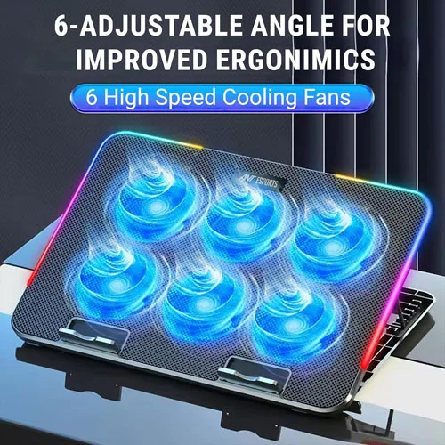 ANT Esports NC250 RGB Laptop Cooling Pad with Mobile Holder