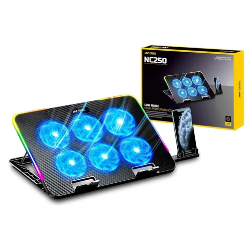 ANT Esports NC250 RGB Laptop Cooling Pad with Mobile Holder