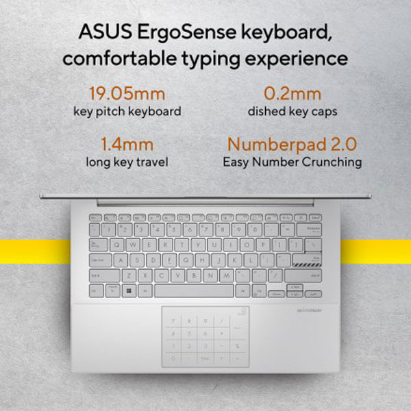 Asus Vivobook Go 14 E1404FA-NK321WS Laptop (Silver)