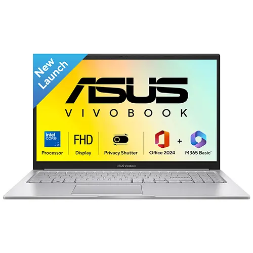 Asus Vivobook 15 X1504VAP-IN005WS Laptop (Intel Core 3 100U/Intel Graphics, Windows 11 home/Office 2024 Home)