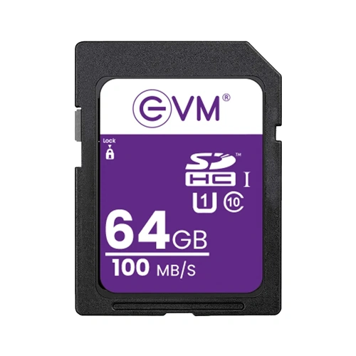 EVM 64GB Class 10 U1 SD HC Memory Card