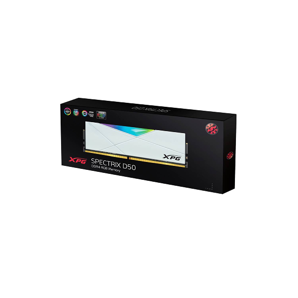 Adata XPG Spectrix D50 RGB 16GB (16GBx1) DDR4 3200MHz White