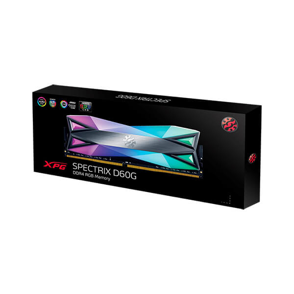 Adata XPG Spectrix D60G RGB 32GB (16GBX2) 3600MHz CL18 DDR4 RAM