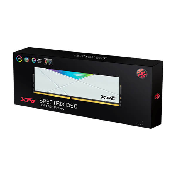 Adata XPG Spectrix D50 32GB (32GBx1) DDR4 3600MHz Desktop RAM (White)