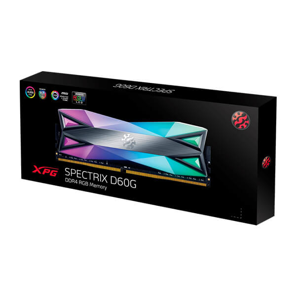 Adata XPG Spectrix D60G 8GB (8GBx1) DDR4 3600MHz RGB Desktop RAM