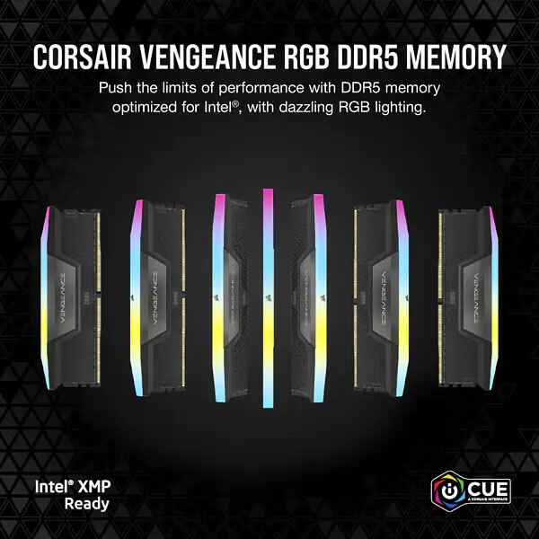 Corsair Vengeance RGB 32GB (16GB x 2) 5200MHz CL40 DDR5 RAM