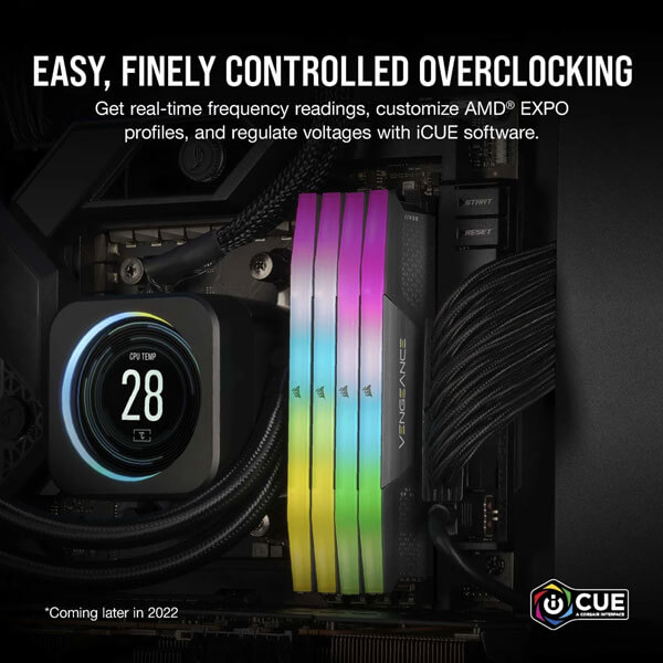 Corsair Vengeance RGB 32GB (16GBx2) DDR5 CL40 5200MHz Ram