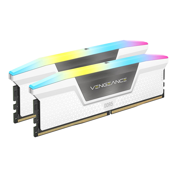 Corsair Vengeance RGB White 32GB (16GBx2) 6000MHz CL30 DDR5 Ram
