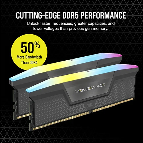 Corsair Vengeance RGB 32GB (16GB x 2) 6400MHz CL36 DDR5 RAM