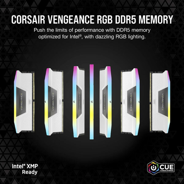 Buy Corsair Vengeance RGB 32GB (16GBx2) DDR5 6000MHz CL36 White