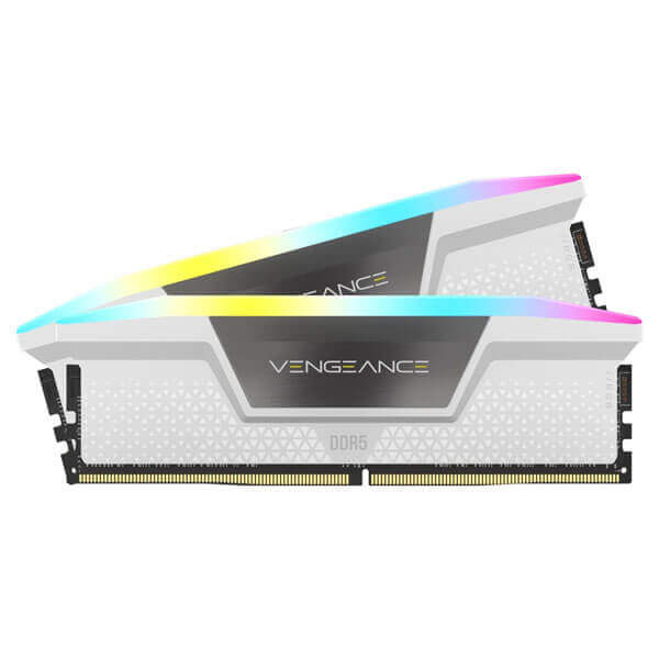 Corsair Vengeance RGB 64GB (32GBx2) 5600MHz CL40 DDR5 White Ram