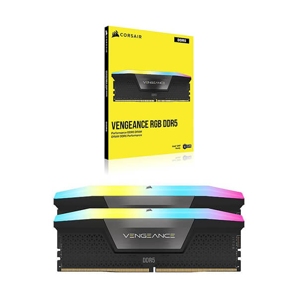 Corsair Vengeance RGB Series 64GB (32GBx2) 5600MHz CL40 DDR5 Ram