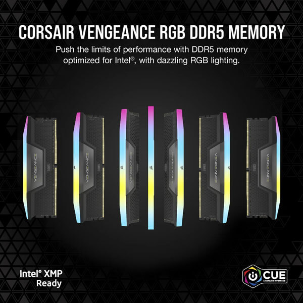 Corsair Vengeance RGB 64GB (32GBx2) 6000MHz CL30 DDR5 Ram