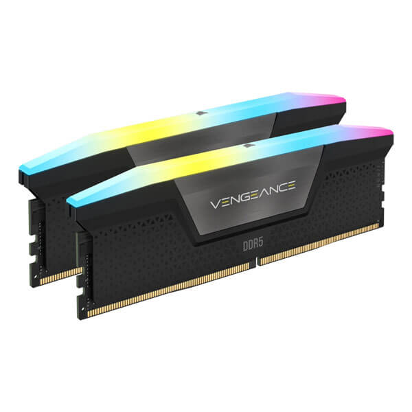 Buy Corsair Vengeance RGB 64GB (32GBx2) DDR5 6000MHz CL30 Black at