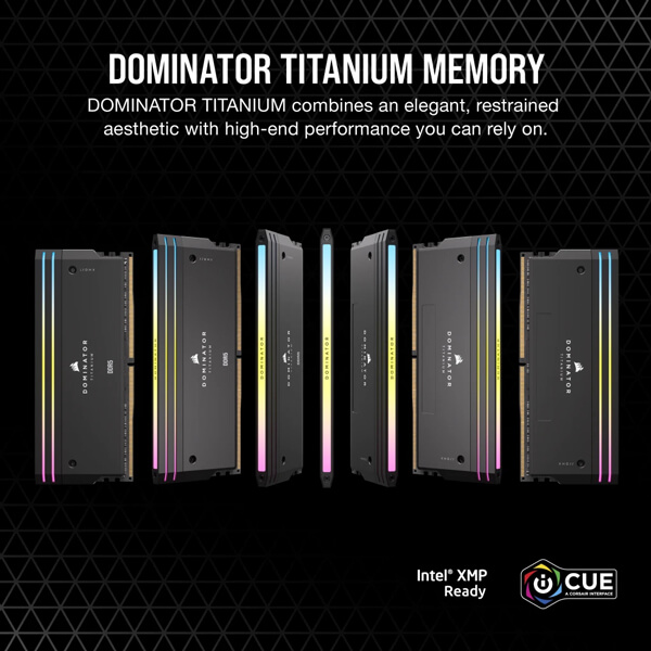 Buy Corsair Dominator Titanium RGB 64GB (32GBx2) DDR5 6000MHz CL30