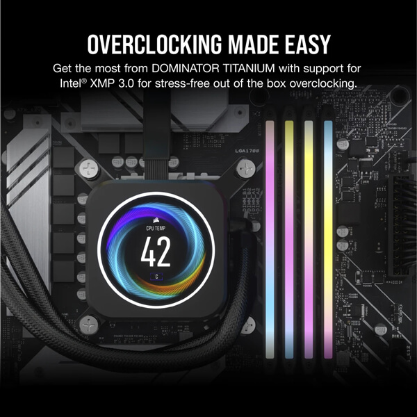 Corsair Dominator Titanium RGB 64GB (32GBx2) 6000MHz CLDDR5 RAM