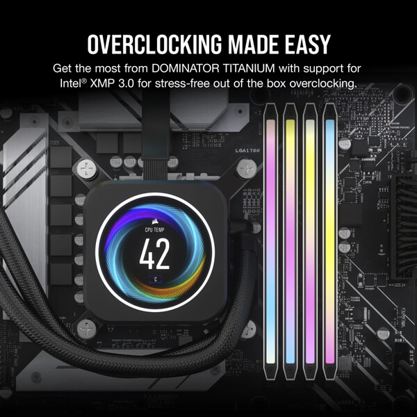 Corsair Dominator Titanium RGB White 64GB (32GBx2) 6000MHz CL30 DDR5 RAM