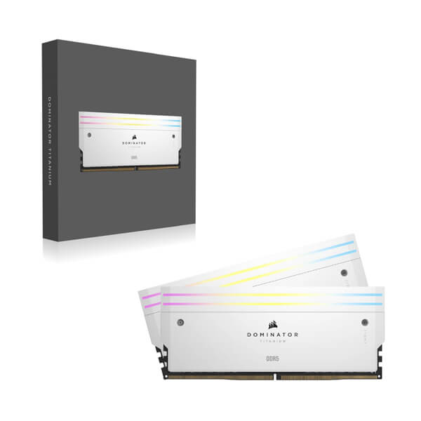 Corsair Dominator Titanium RGB White 64GB (32GBx2) 6000MHz CL30 DDR5 RAM