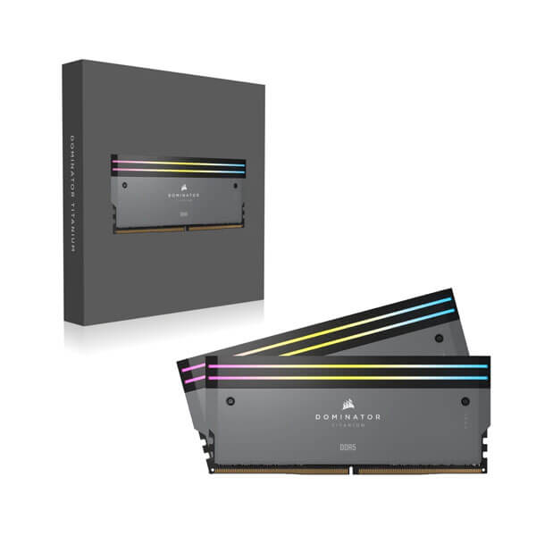Corsair Dominator Titanium RGB Grey 64GB (32GBx2) 6000MHz CL30 DDR5 RAM