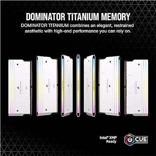 Corsair Dominator Titanium RGB White 64GB (32GBx2) 6000MHz CL30 DDR5 RAM
