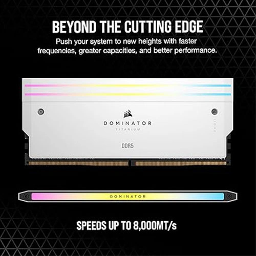 Corsair Dominator Titanium RGB White 64GB (32GBx2) 6000MHz CL30 DDR5 RAM