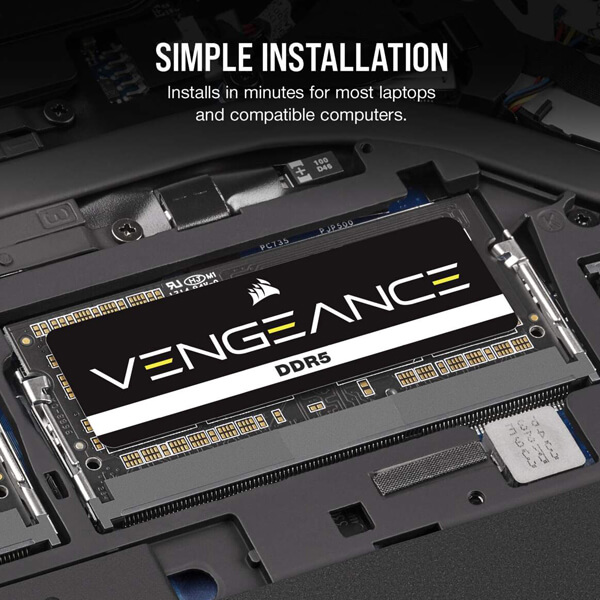 Corsair Vengeance 16GB 4800MHz CL40 DDR5 Laptop RAM