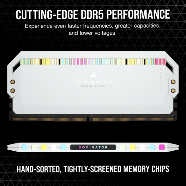 Corsair Dominator Platinum RGB White 32GB (16GBx2) 5600MHz CL36 DDR5 RAM