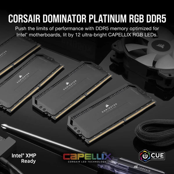 Corsair Dominator Platinum RGB 32GB (16GBx2) 6400MHz DDR5 CL32 RAM