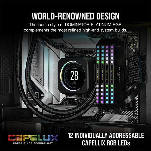 Corsair Dominator Platinum RGB 32GB (16GBx2) 7000MHz CL34 DDR5 RAM