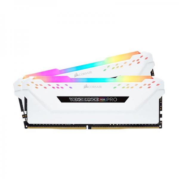 Corsair Vengeance RGB Pro 16GB (8GBx2) 3600MHz CL18 DDR4 White Ram