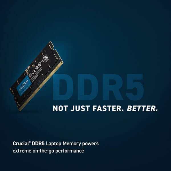 Crucial 16GB 4800MHz CL40 DDR5 Laptop RAM