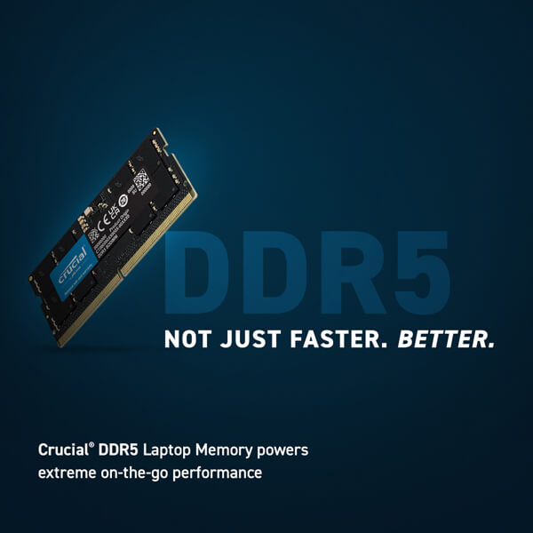 Crucial 16GB 5200MHz CL42 DDR5 Laptop RAM