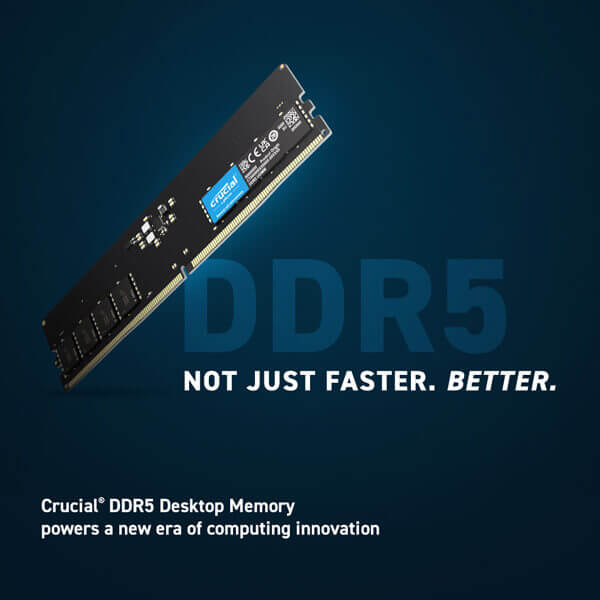 Crucial 16GB 5200MHz CL42 DDR5 Desktop RAM
