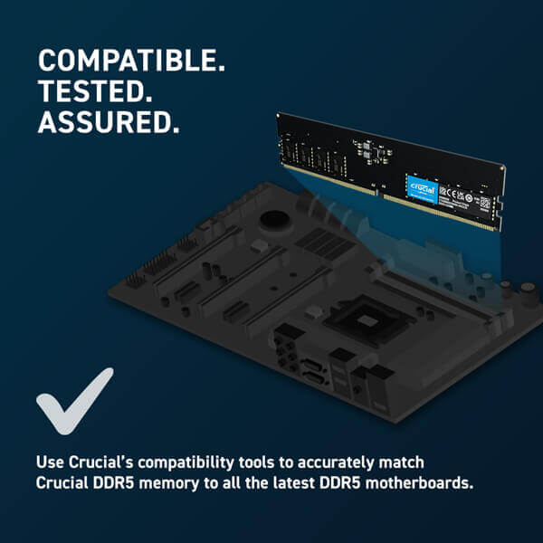 Crucial 16GB 5200MHz CL42 DDR5 Desktop RAM