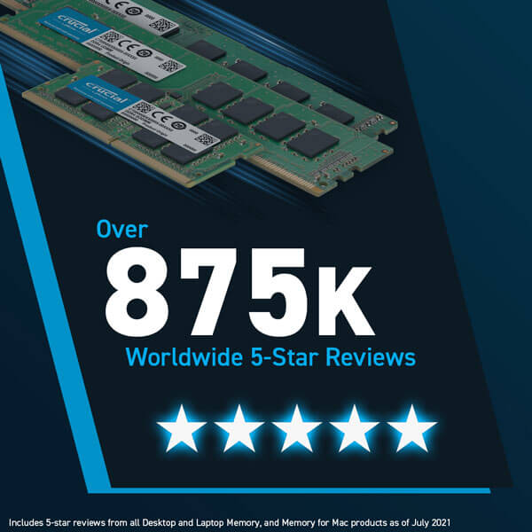 Crucial 32GB 4800MHz CL40 DDR5 Laptop RAM