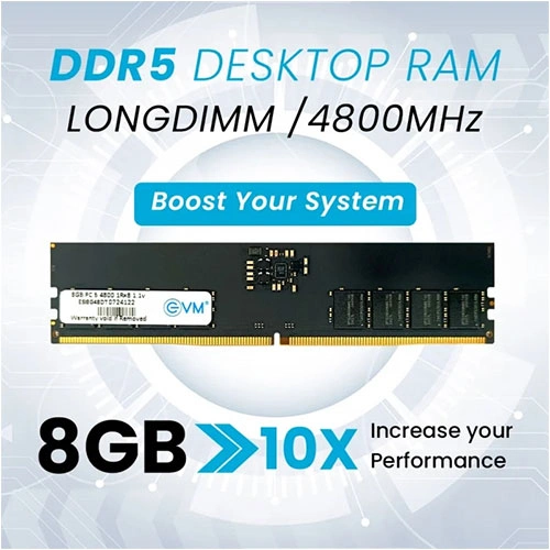 EVM 8GB 4800MHz CL19 DDR5 RAM