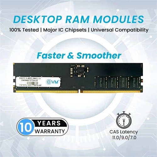 EVM 8GB 4800MHz CL19 DDR5 RAM