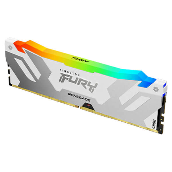 Kingston Fury Renegade RGB XMP 16GB (16GBx1) DDR5 6000MHz Desktop RAM (White)