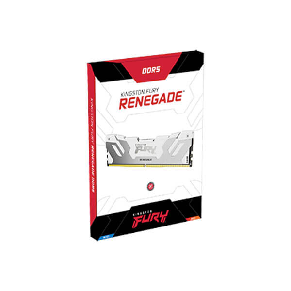 Kingston Fury Renegade RGB XMP 16GB (16GBx1) DDR5 6000MHz Desktop RAM (White)