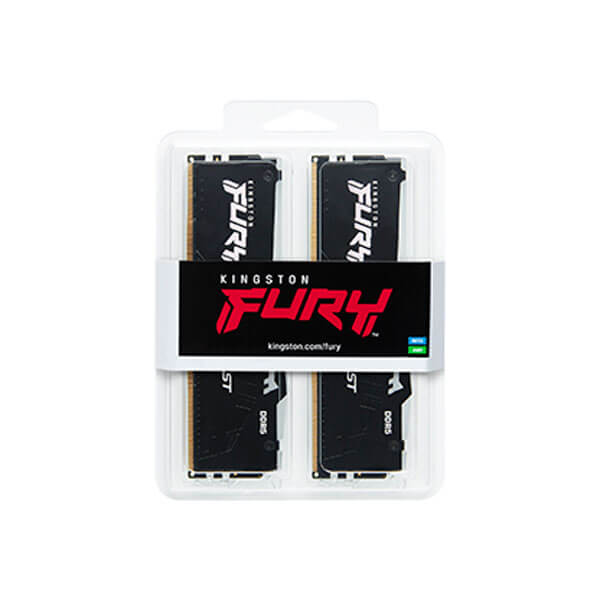 Kingston Fury Beast RGB XMP 64GB (32GBx2) DDR5 6000MHz Desktop RAM (BLACK)