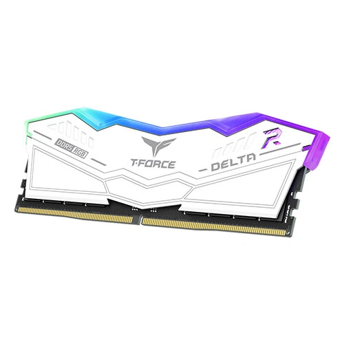 TeamGroup T-Force Delta RGB DDR5 White 32GB (16GB x 2) 6000MHz CL38 RAM