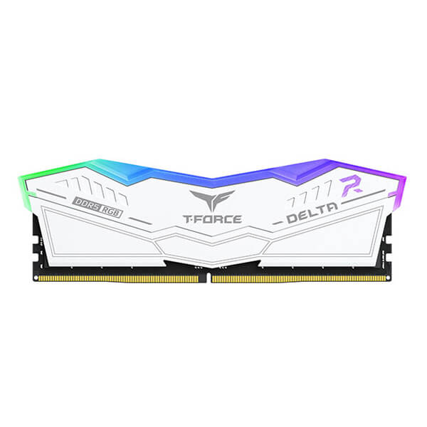 TeamGroup T-Force Delta RGB 32GB (16GBx2) DDR5 6400MHz Desktop RAM (White)