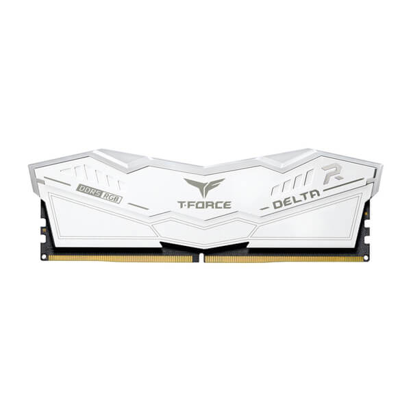 TeamGroup T-Force Delta RGB 64GB (32GBx2) DDR5 5200MHz Desktop RAM (White)