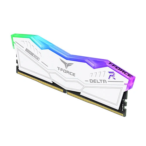 TeamGroup T-Force Delta RGB DDR5 64GB (32GB x 2) 6000MHz CL30 White RAM